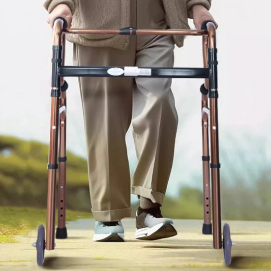 Compact Elderly Assistance Foldable Walker