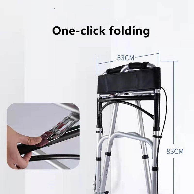 Elderly Foldable Rehabilitation Walker Stick Rollator