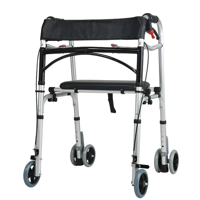 Elderly Foldable Rehabilitation Walker Stick Rollator