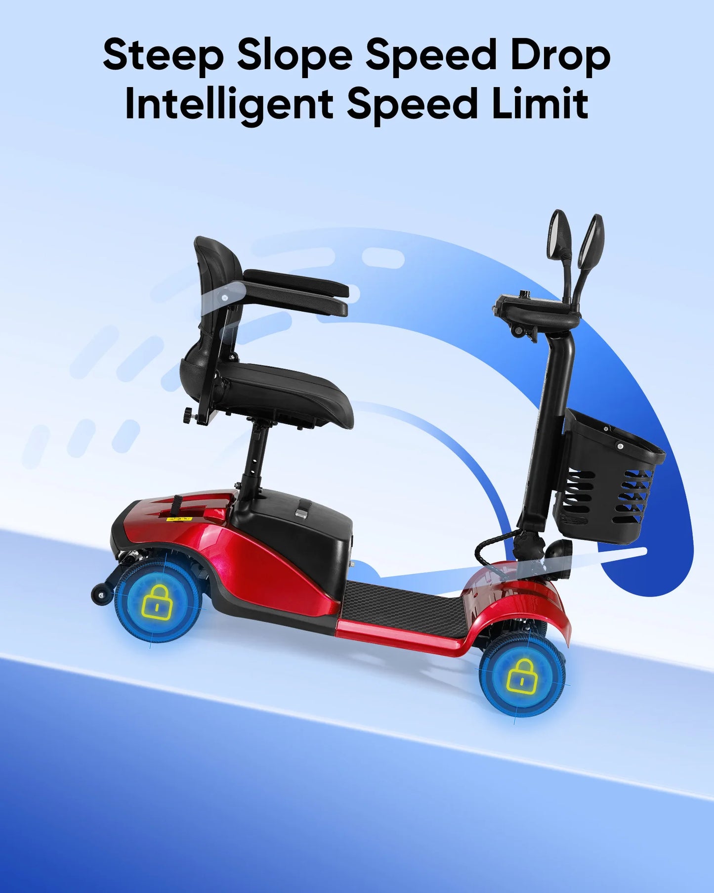 4 Wheels Electric Mobility Scooter For Adult