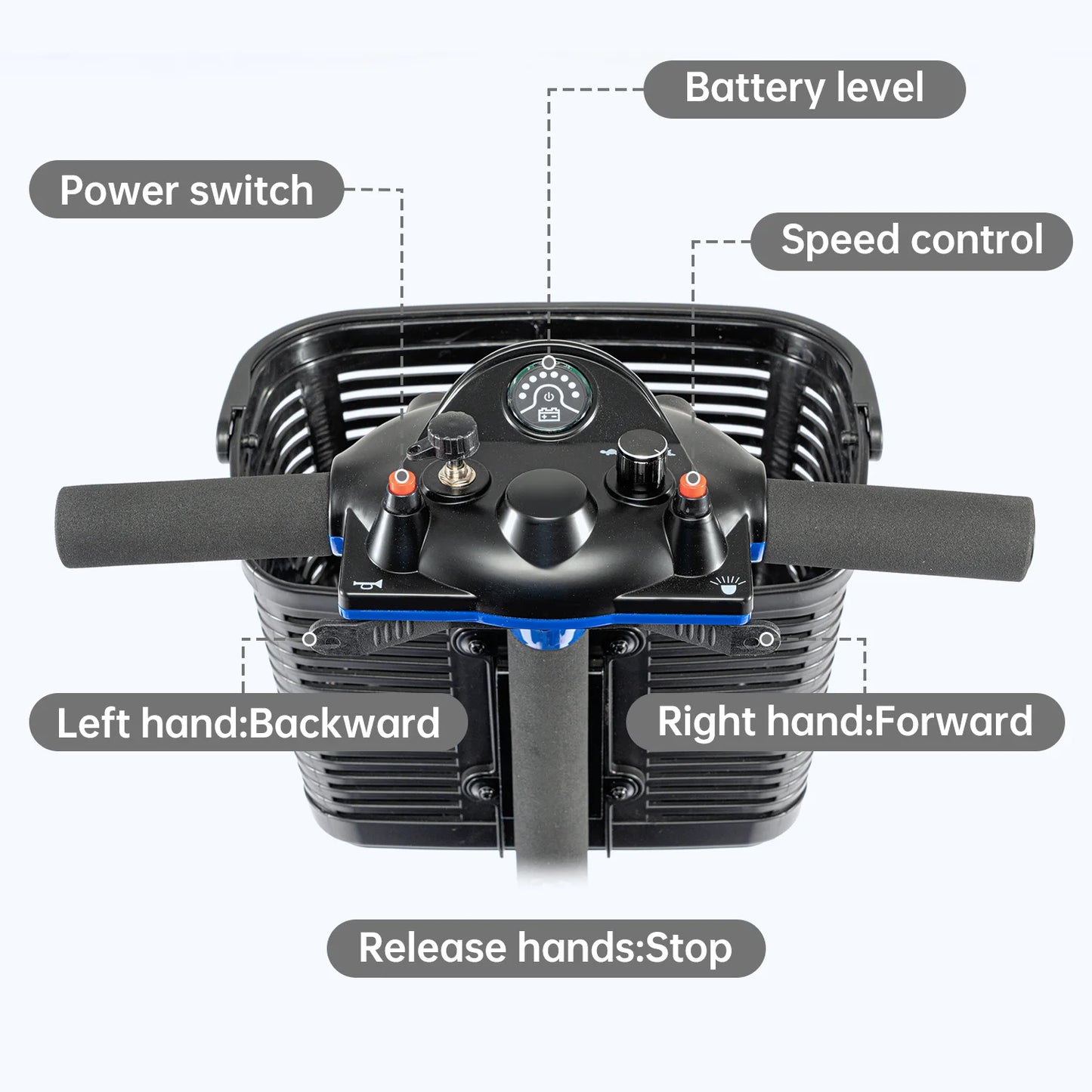 Electric Mobility Scooter 3 Wheel Portable Foldable For Adult