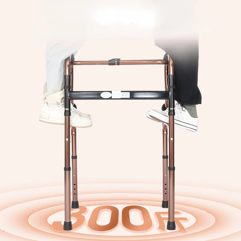 Compact Elderly Assistance Foldable Walker