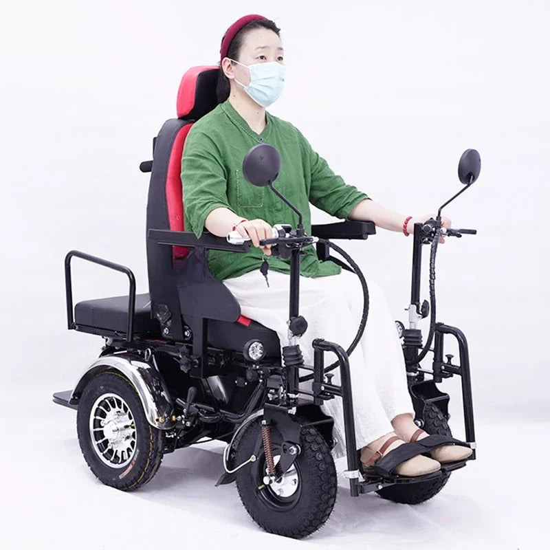 Double Electric Wheelchair Elderly Scooter